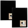 eco-eco A5 100% Recycled 100 Pocket Black Flexible Cover Portfolio