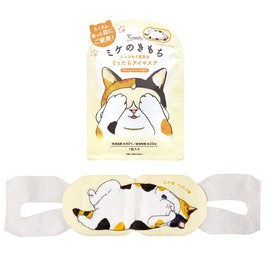 Cat Kimochi Nyan Wari Steam Eye Mask, Mike No Kimochi, 1 Piece, Soft Linen Scent, Hot Eye Mask
