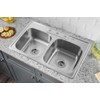 Kitchen Sink Stainless Steel Drop In Top Mount 33" x