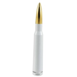 VMS White and Gold Bullet Antenna for Nissan Titan Frontier and Xterra Rogue