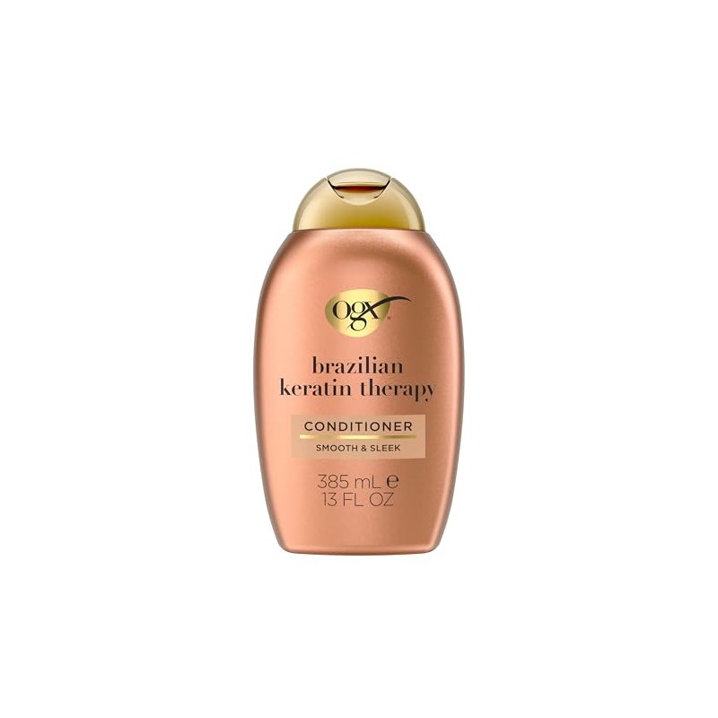 OGX, Acondicionador Suavizante de Keratina Brasileña, 385 ml