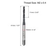 MACHSWON Spiral Flute Thread Tap M2 x 0.4mm, for Processing