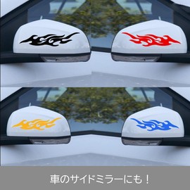 TK.Felly 6 Colors Set Fire Flames Bike Car Bicycle Decoration American Bike Moped Bike Reflective Safety Phone Tablet