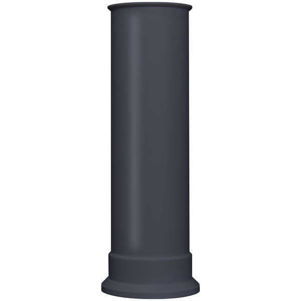 Adam Straight Stove Pipe in Charcoal Grey