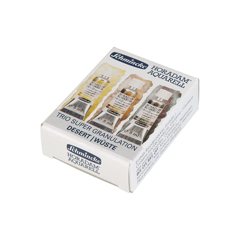 Schmincke Horadam Aquarell, Super Granulation Trio Desert, 5 ml Tubes,