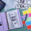 Antner 予算バインダー ジッパー封筒付き マネーバインダー オーガナイザー 現金封筒付き 予算と節約に A6 予算プランナー バインダーポケット12個
