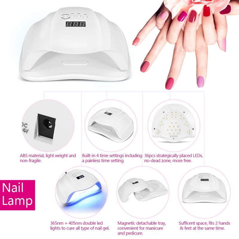 54W SUN X UVLED Nail Lamp Dryer Machine for Nail