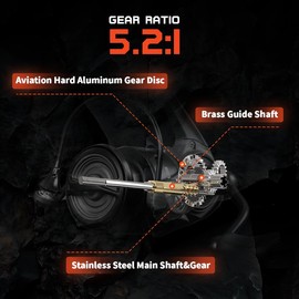 Mavllos SCYLLA II 4.3 oz (122 g) Lightweight Spinning Reel | Carbon Frame, 5.2:1 Gear Ratio, 4kg Drag|1000/1000S Size | For Micro Trout & Bass Finesse (1000)