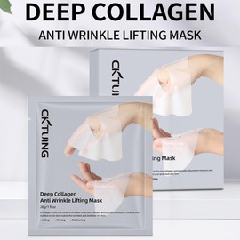 Deep Bio-Collagen Anti Wrinkle Lifting Mask,Bio Collagen Real Deep Mask,Collagen Films Hydrating Firming Overnight Hydrogel Mask,for Elasticity,Firming and Moisturizing