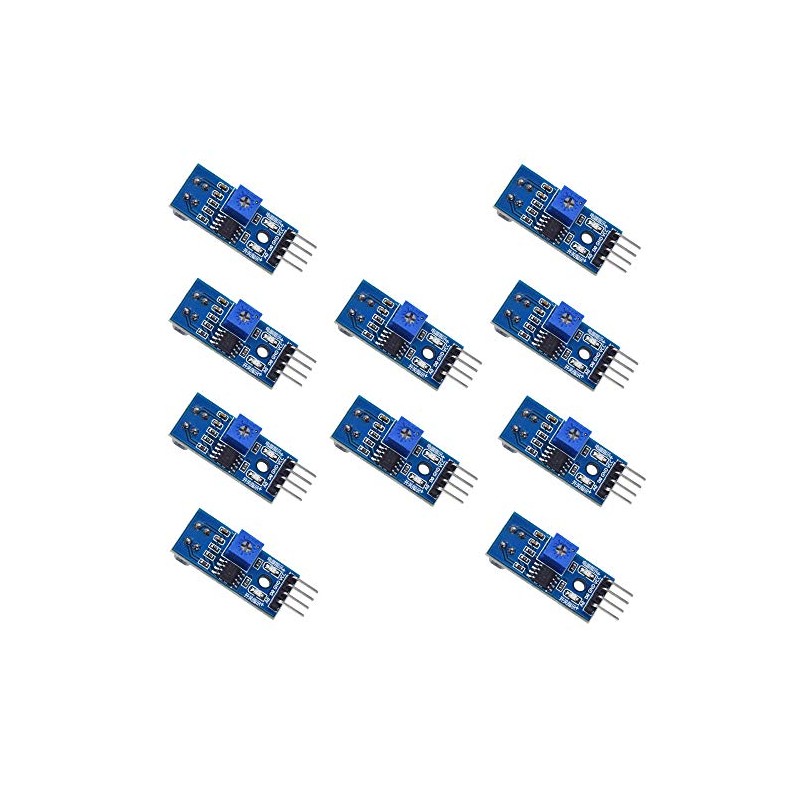 ZkeeShop 10 Pcs TCRT5000 Infrared Reflective Photoelectric Switch IR Barrier