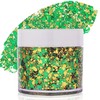 St Patricks Day Accessories Green Face Glitter Gel,Mardi Gras Gold