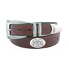 NCAA Mississippi State Bulldogs Men's Leather Concho Tapered Tip Belt,