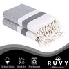 Ruvy Home Basics Turkish Hand Towels for Bathroom Set of