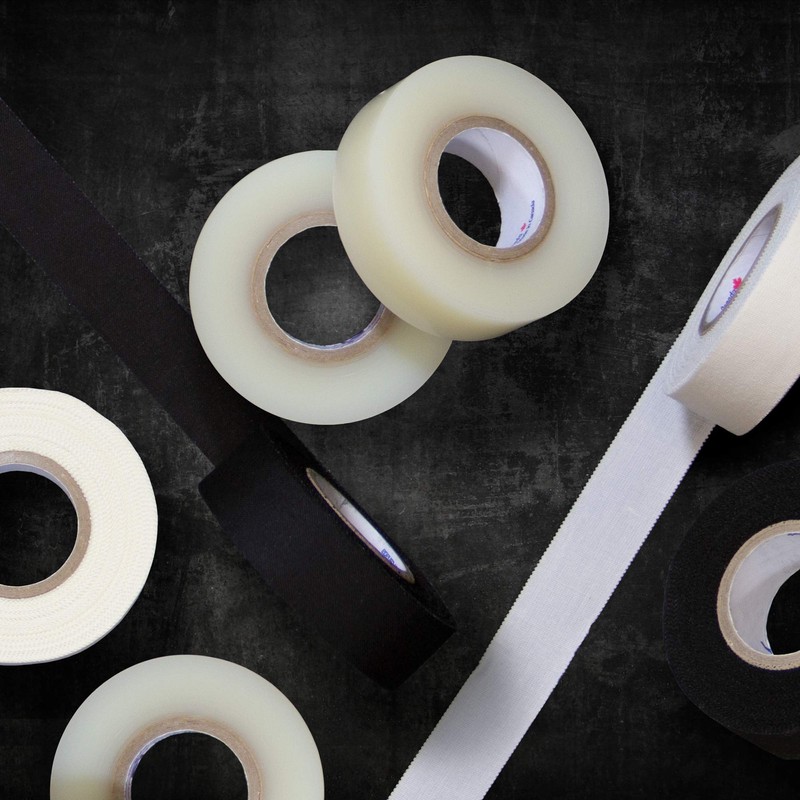 SportsTape Ruban Hockey Tape, 24mm x 25m, Clear, (10-Pack)