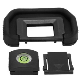 Akozon EB Viewfinder Eye Cup Eyepiece Viewfinder Protector Viewfinder Eyecup Eyecup Cold Shoe Cover Level Set for 5D2 D6 7D 60D Camera