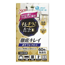 Daio Paper Kireira! Room Cleaner, Thorough Cleaner, Cleaning Cloth, Refill Pack, 60 Sheets