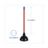 Boardwalk BWK09201EA 18 in. Plastic Handle Toilet Plunger for 5-5/8