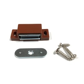 Single Magnetic Catch in Brown - 10 Pack