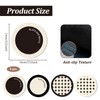 KASESSS 4 Pcs Cup Coasters, Simple Art Design Coffee Mat,