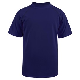 BSBUY Children's UPF 50+ Protection Rash Guard Boys Blue Swimming Shirt with Stand-Up Collar UV Shirt Unisex Beach Swimming Shirt Water Sports Top Quick-Drying Breathable Swimming T-Shirt Swimming