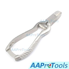 AAProTools 5.5" Barrel Spring Fingernail Toenail Nipper/Clipper/Cutter for Manicure & Pedicure. Heavy Duty Precision Super Sharp Curved Stainless Steel 20mm Blade