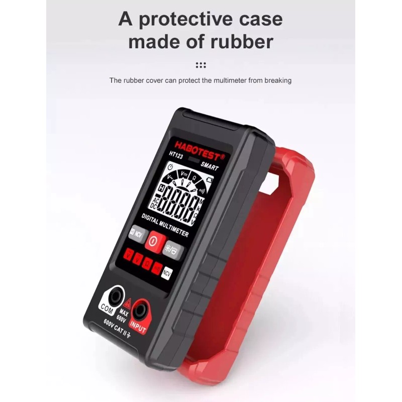 HABOTEST HT123 Digital Multimeter Smart Voltmeter Ohmmeter AC DC Meter