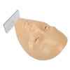 TRISAR Silicone Full Face Mannequin, Removable Eyes Reusable Makeup Mannequin
