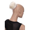 CAISHA Bun Hairpiece Ponytail Hepburn-Bun Scrunchie Updo White Blonde DC21