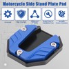 WODHMIEY Motorcycle Kickstand Extender,Motorcycle Side Stand Plate Pad,Foot Side Stand