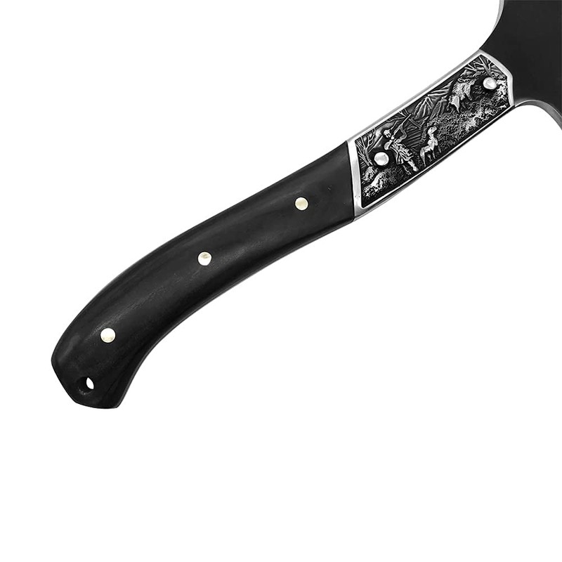 Full Tang Strong Tactical Axe Tomahawk Retro Embossed Sharp Edge
