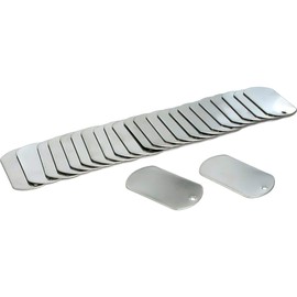 24 Stainless Steel Dog Tags Engravable ID Luggage Tag