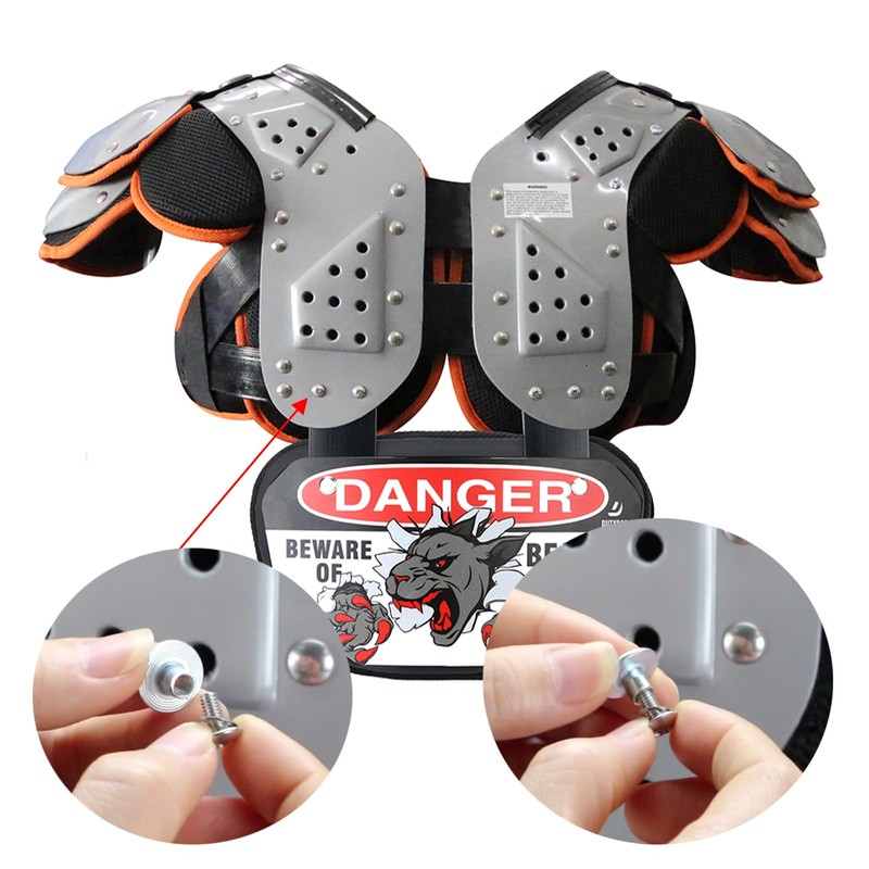 DUTYBOD Football Back Plate Screws Universal Fit Football Back Plate