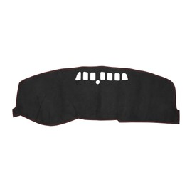 VekAuto Dash Cover Compatible for Buick LaCrosse 2005-2008, Non-Slip Suede Black Red Center Console Dashboard Cover Pad Carpet