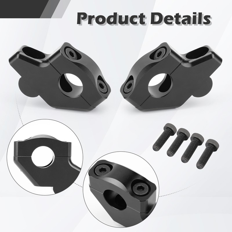 1 1/8" Handlebar Bar Risers Motorcycle Bar Clamps 28mm Bar