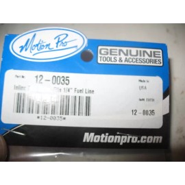 motion pro 1/4" In Line Fuel Valve Shut Off Petcock Motorcycle Snowmobile Polaris Skidoo