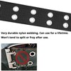 Drizzte Plus Size Belt 110cm Double Grommet Nylon Canvas Webbing