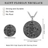 LES OSEWA Saint Florian Necklace for Firefighters 925 Sterling Silver