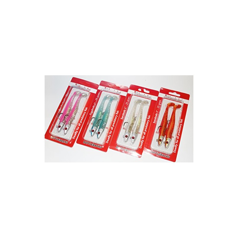 Sidewinder Rattleback Sandeels 4inch - 25grm Pink/Punk