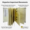 MAKUANG Document Organizer,Folio Folders with Pockets,File Organizer for Paper,Important Documents,