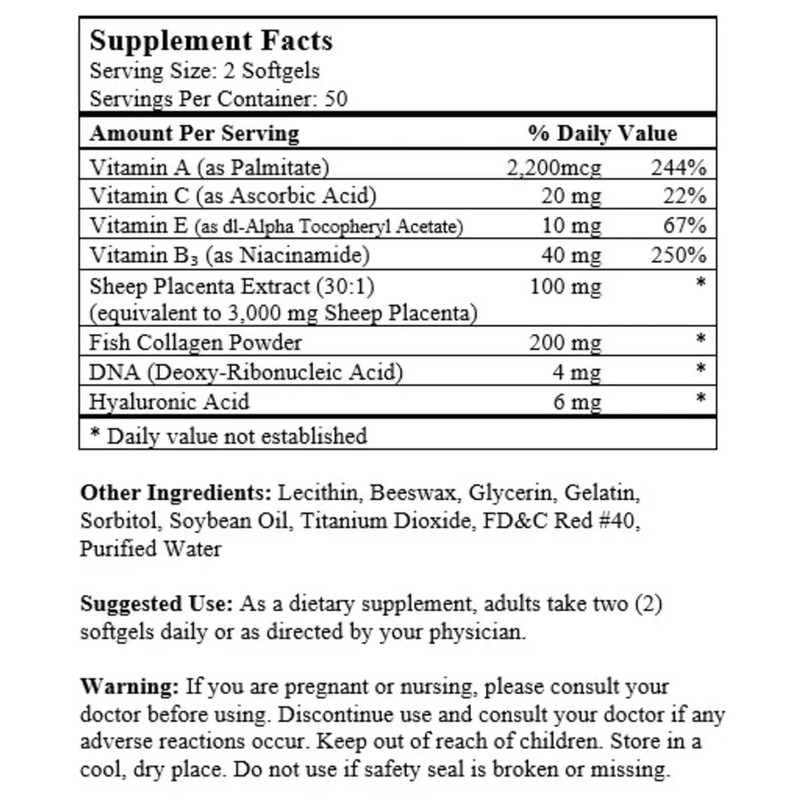 Sheep Placenta Complex (100 Capsules)