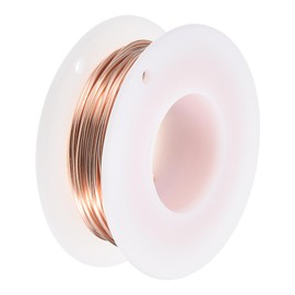 sourcing map Soft Copper Wire (18 Gauge, 16.4 FT), 99.9% Pure Bare Copper Wire 1mm Solid Craft Wire for DIY Crafting Gardening Decoration (5Meter)