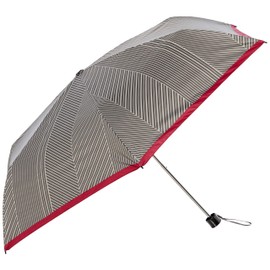 Moonbat 21-222-91591-02 Folding Umbrella, Sweet Jasmine, Mixed Stripe, Folding Umbrella, Rain Umbrella, Rain Umbrella, Rain & Sun, Simple, Stylish, Cute, Women’s [Wind Resistant, UV Protection, Light