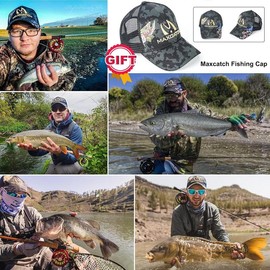 Maxcatch Extreme Fly Fishing Combo Kit 3/5/6/8 Weight, Starter Fly Rod and Reel Outfit, with a Protective Travel Case - Color: 8wt 9‘0“ 4pc Rod,7/8 Reel