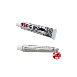 SILBERBLITZ Metallglanz Polierpaste Weiss mit Salmiak für Waffenpflege Reinigung Hartmetall Edelmetall Eisen Chrom Edelstahl verwitterte Oberflächen 45ml Tube