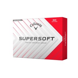Callaway Golf Supersoft Golf Ball 2025, Red