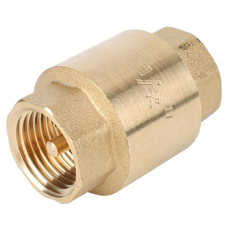 Check Valve, Brass, Air, Water, Oil, Check Valve (G1/2)