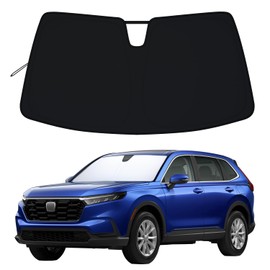 PIMCAR Windshield Sun Shade for Honda CRV 2023-2025 | Premium 310T Reflective Polyester UV & Heat Blocker | Reduces Interior Temperature, Custom Fit Foldable with Storage Pouch