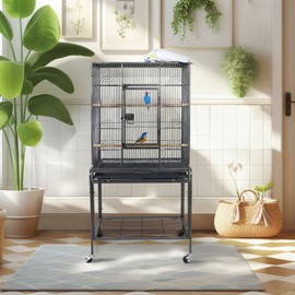 Segawe 53” Bird Parrot Cage with Rolling Stand Chinchilla Cockatiel Pet House