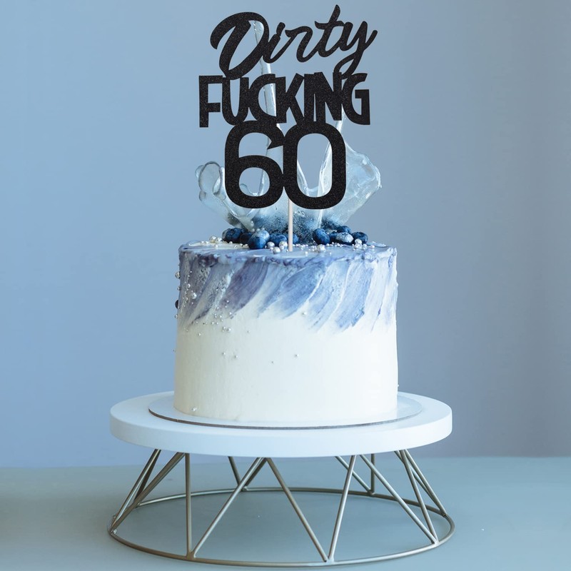 Dirty Fuxking - Decoración para tarta de cumpleaños para 60