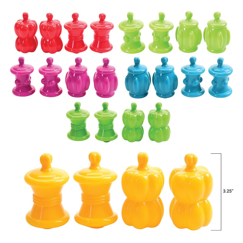 Constructive Playthings Colorful Snap Beads Set for Children and Toddlers